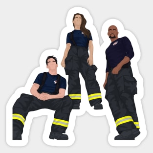 Andy Herrera, Travis Montgomery & Robert Sullivan | Station 19 Sticker